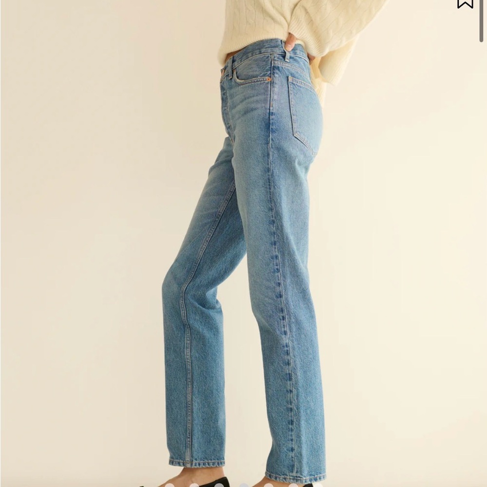 DOEN DIANA MID RISE JEAN -- MARVILLE WASH - Picture 2 of 6